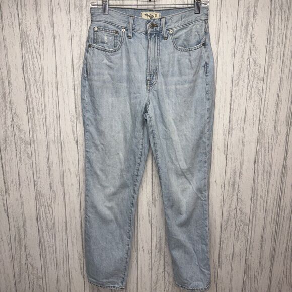 Womens Size 27 Madewell The Perfect Vintage Jeans Light wash EUC - Picture 1 of 6